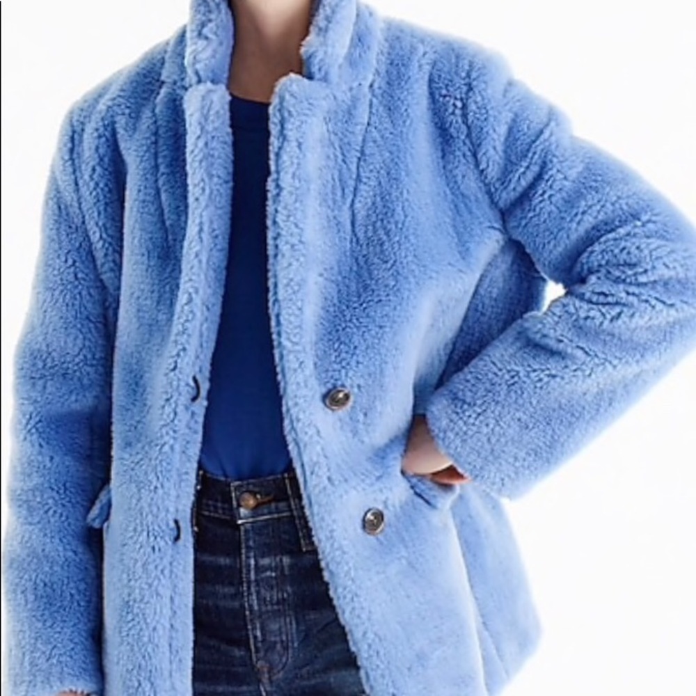 NWT J.CREW TEDDY PLUSH COAT